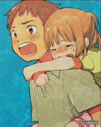 我哥哥去找我姐姐迟到了，我看到姐姐在抱怨他