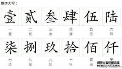 了解如何使用大写的壹，贰，叁，肆，伍，陆，